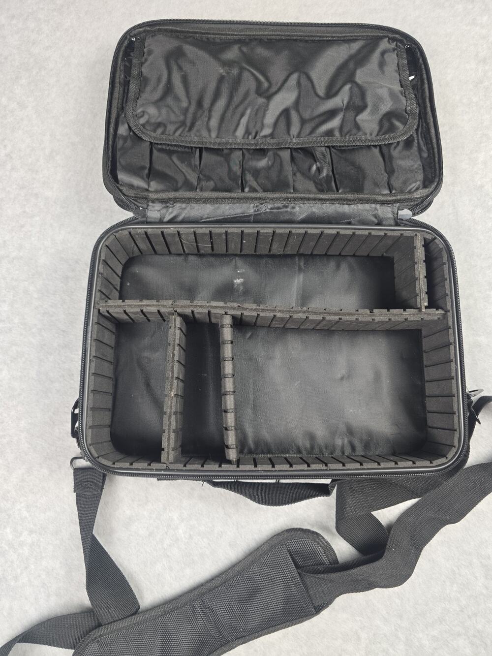 VASKER Professional Travel Makeup Case Adjustable Dividers 14x10 - Picture 1 of 12